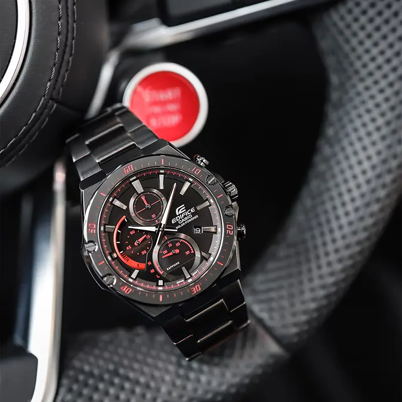 Casio Edifice Solar Slim Line Sapphire Crystal Men's Watch- EFS-S560DC-1AV